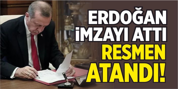Cumhurbaşkanı Erdoğan imzayı attı