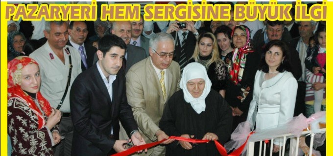 PAZARYERİ HEM SERGİSİNE BÜYÜK İLGİ