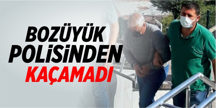 Bozüyük polisinden kaçamadı