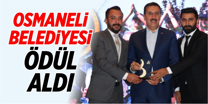 Osmaneli Belediyesi ödül aldı