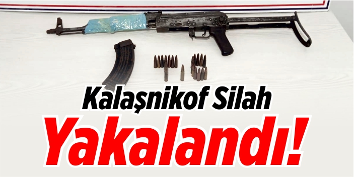 Kalaşnikof silah yakalandı