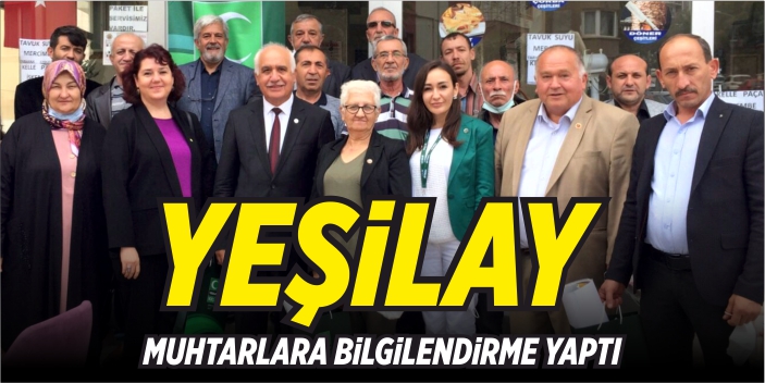 Yeşilay, muhtarlara bilgilendirme yaptı