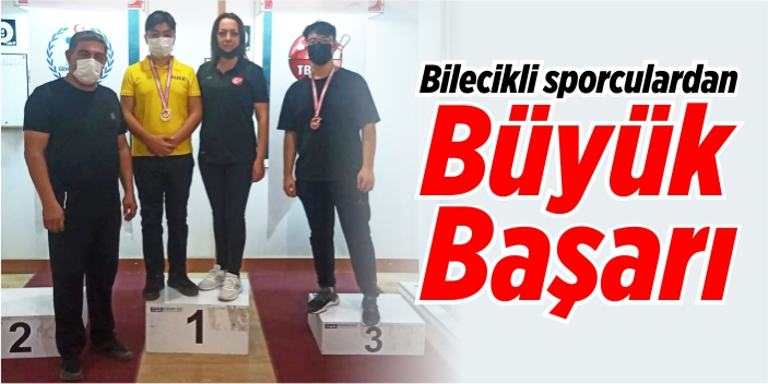 Bilecikli sporcular, turnuvaya damgalarını vurdu