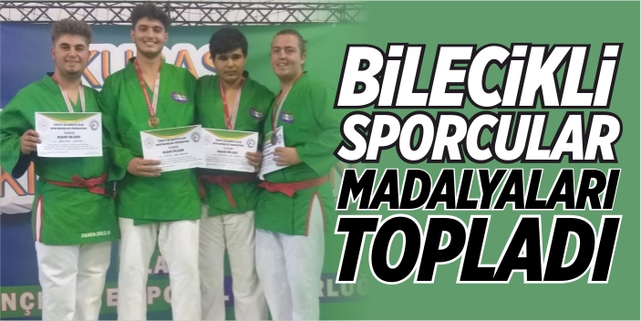 Bilecikli sporcular madalyaları topladı