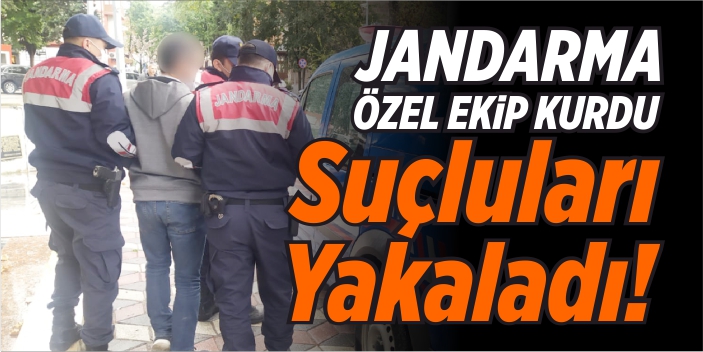 Jandarma özel ekip kurdu, suçluları yakaladı!