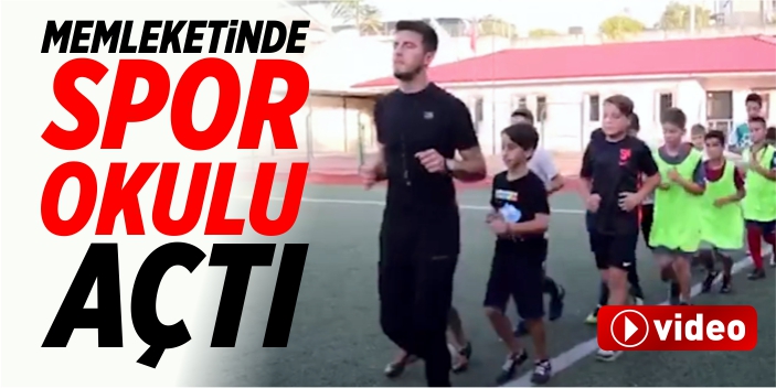 Memleketine Spor Okulu açtı