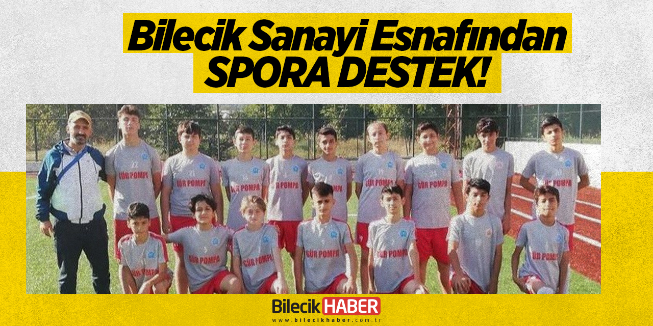 Bilecik sanayi esnafından spora destek!