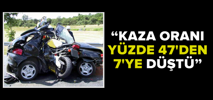 "KAZA ORANI %47’DEN, %7’YE DÜŞTÜ"