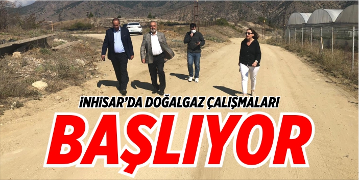 İnhisar'da doğalgaz çalışmaları başlıyor