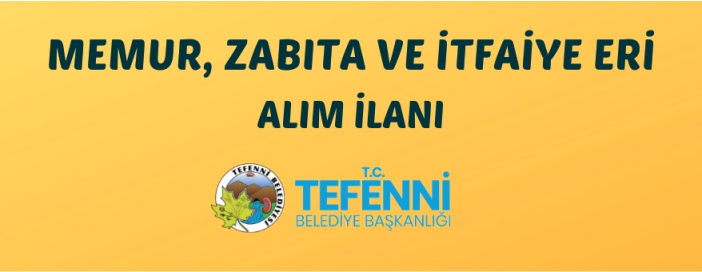 Tefenni Belediyesi personel alacak