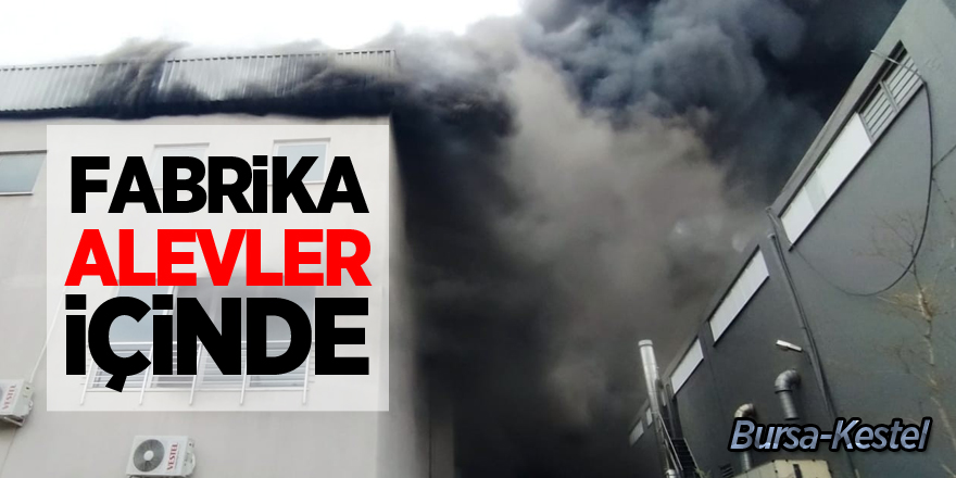 Tekstil fabrikasında büyük yangın