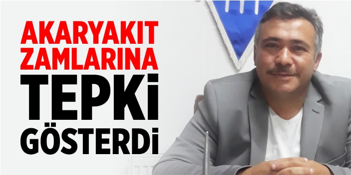 Başkan Aydeniz, akaryakıt zammına tepki gösterdi!