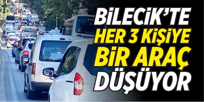 Bilecik'te her 3 kişiye bir araç düşüyor