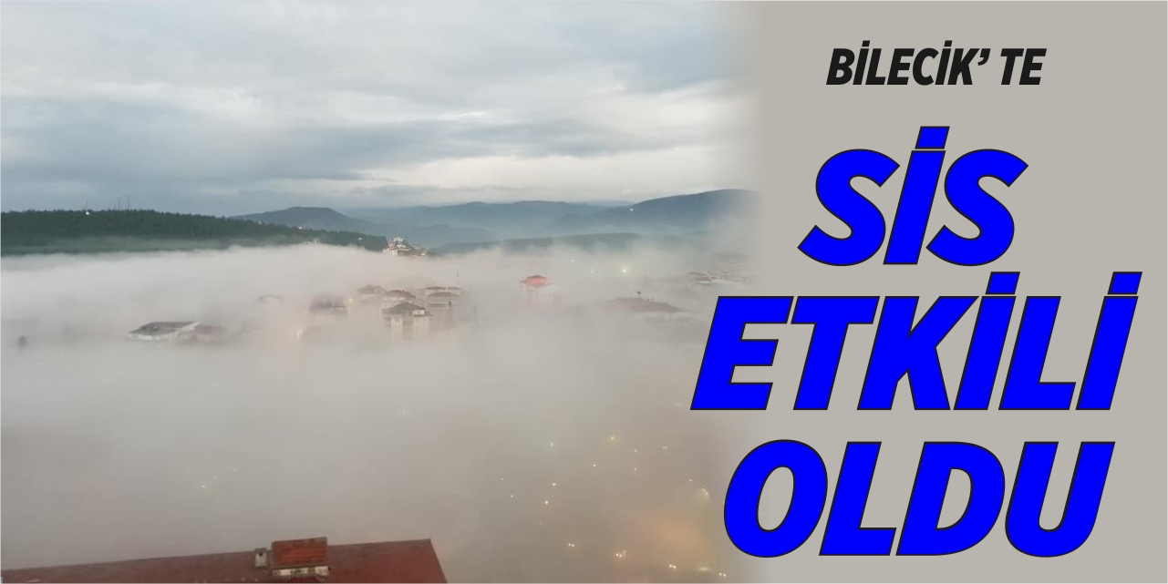 Bilecik’te sis etkili oldu