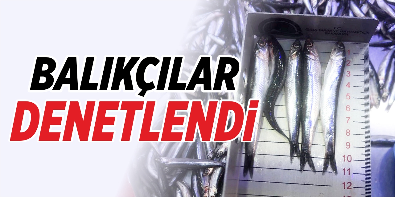 Balıkçılar denetlendi