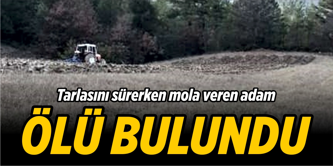 Tarlasını sürerken mola veren adam ölü bulundu