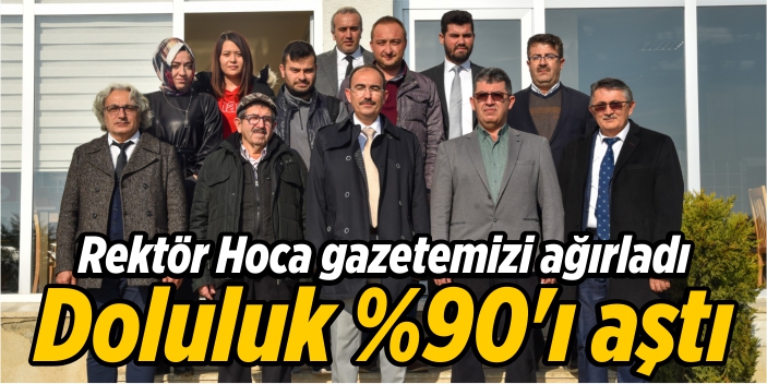 Rektör Hoca gazetemizi ağırladı