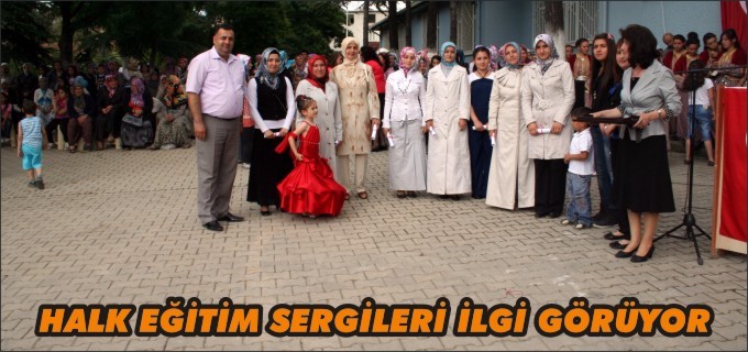 HALK EĞİTİM SERGİLERİ İLGİ GÖRÜYOR