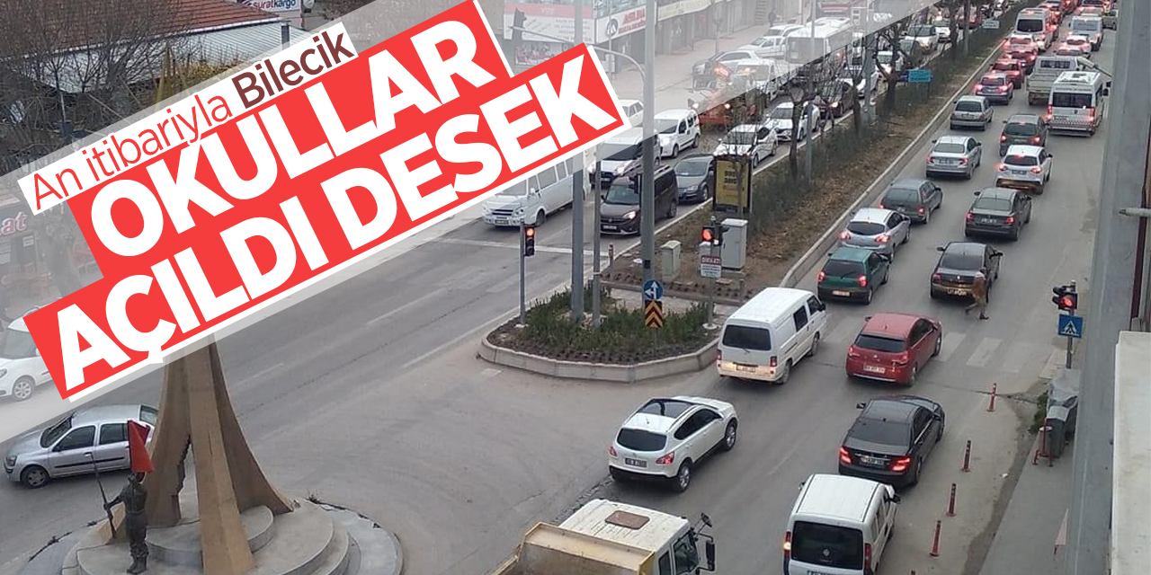 Bilecik'te okullarda ara tatil bitti, trafik yoğunluğu arttı