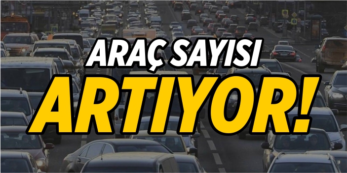 Araç sayısı artıyor