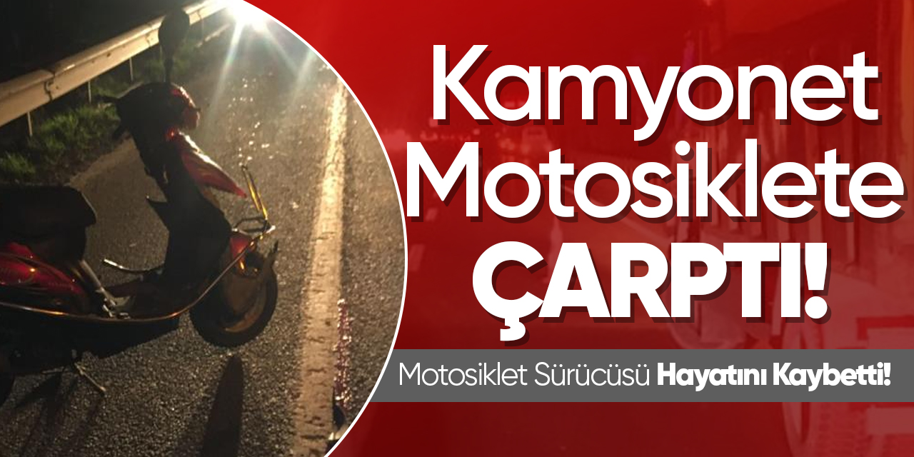 Bilecik'te Kamyonet Motosiklete Çarptı!