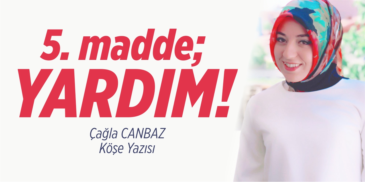 5. Madde; Yardım!