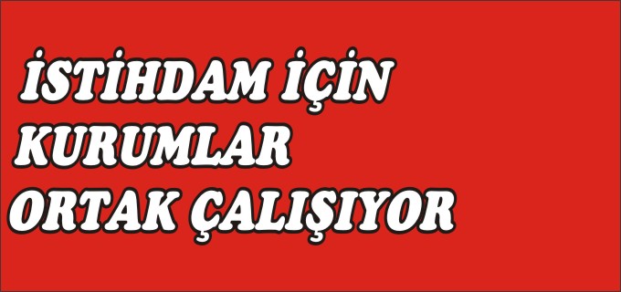 İSTİHDAM İÇİN KURUMLAR ORTAK ÇALIŞIYOR