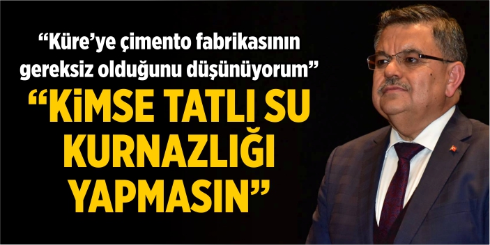 Mv. Selim Yağcı'dan çimento fabrikası açıklaması