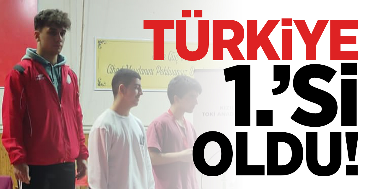 Osmanelili Sporcu Türkiye Birincisi Oldu!