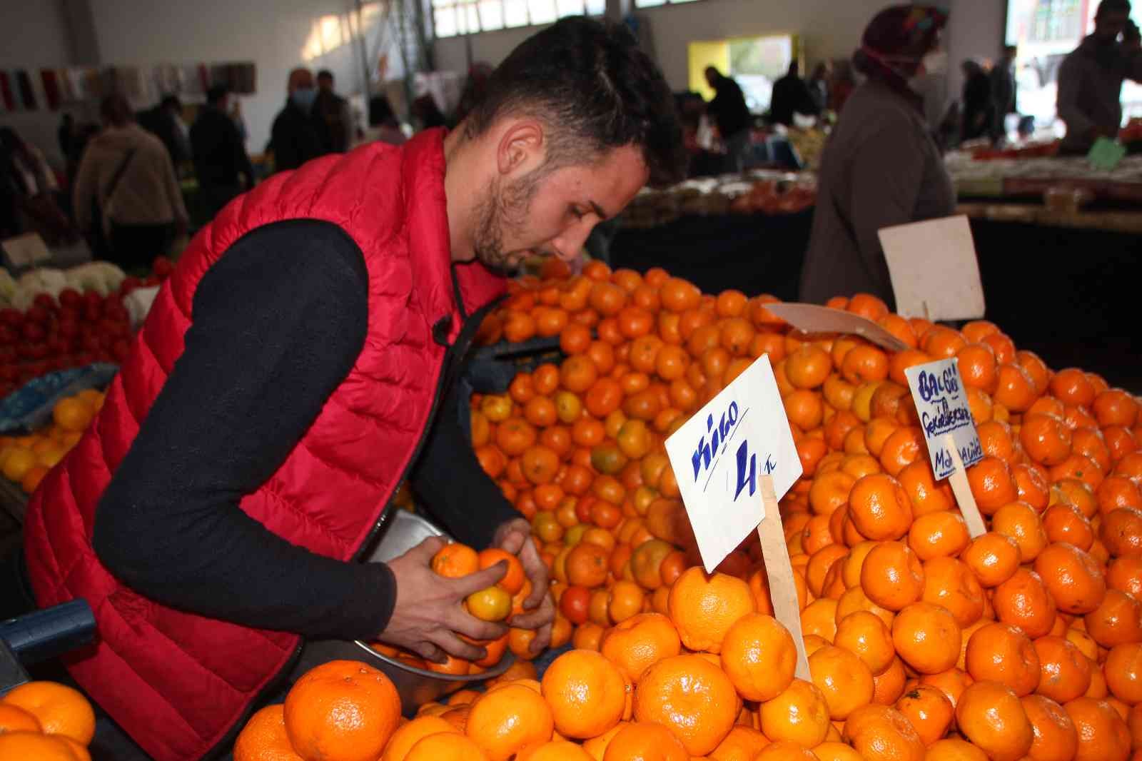 Bağışıklık sistemine güçlendiren mandalinaya talep yüksek