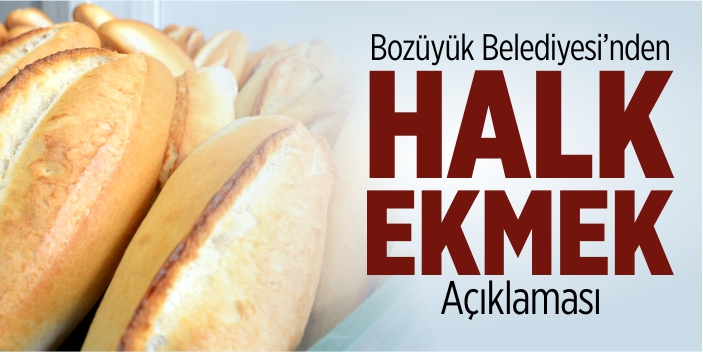 Bozüyük Belediyesi'nden 'Halk Ekmek' açıklaması