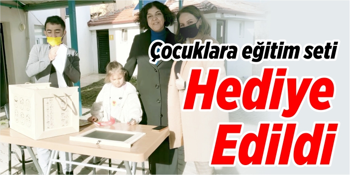 Bilecik'te çocuklara eğitim seti hediye edildi