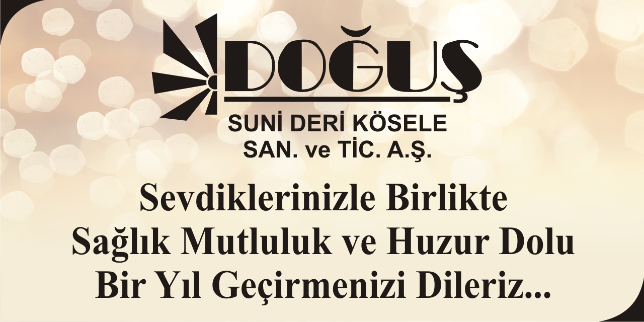 Doğuş Suni Deri Yılbaşı Tebrik İlanı