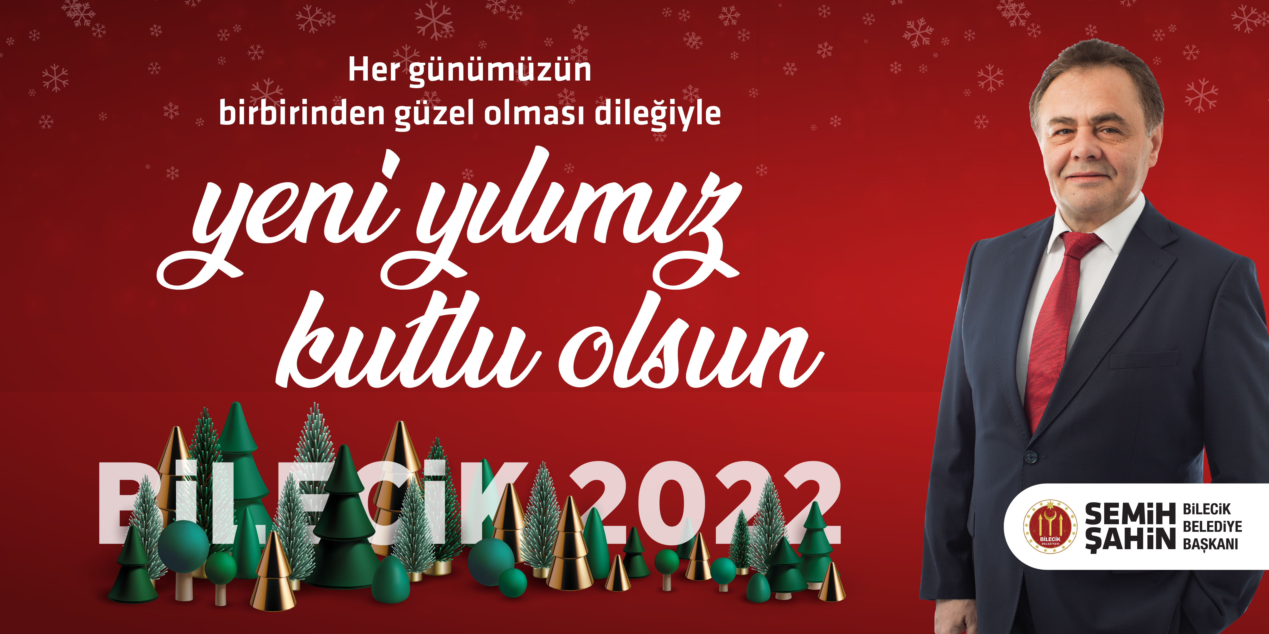 Bilecik Belediye Başkanı Semih Şahin Yılbaşı Tebrik İlanı