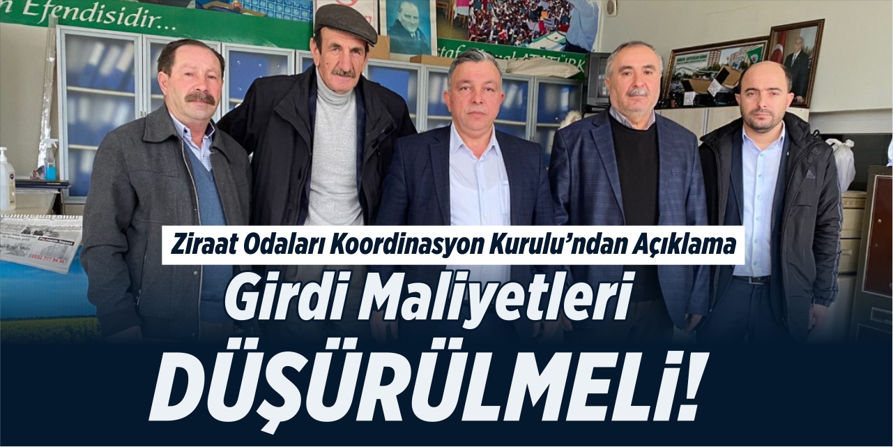 "Girdi maliyetleri düşürülmeli!"