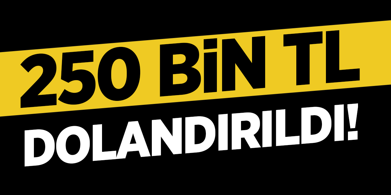 Bilecik'te bir kişi 250 Bin TL dolandırıldı!