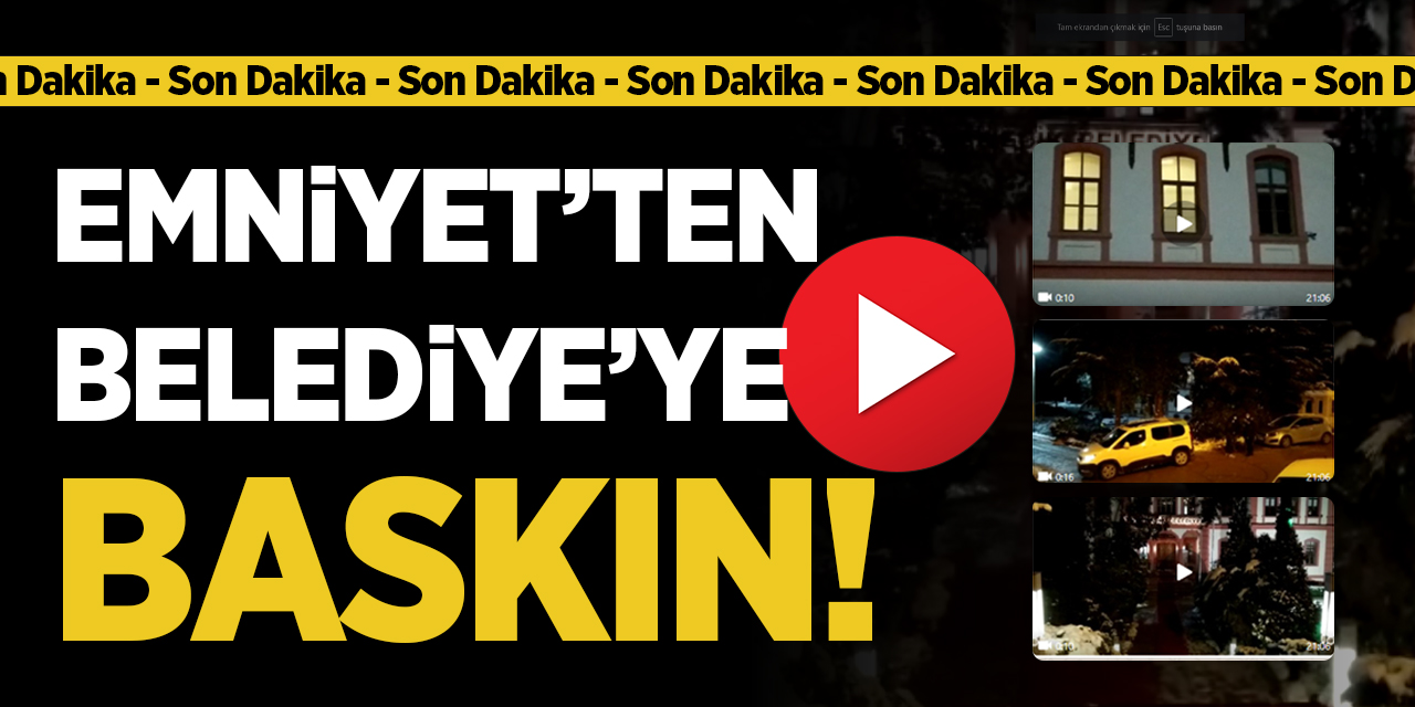 Bilecik'te Emniyet'ten Belediye'ye Baskın! - Son Gelişme