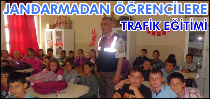 JANDARMA’DAN ÖĞRENCİLERE TRAFİK EĞİTİMİ