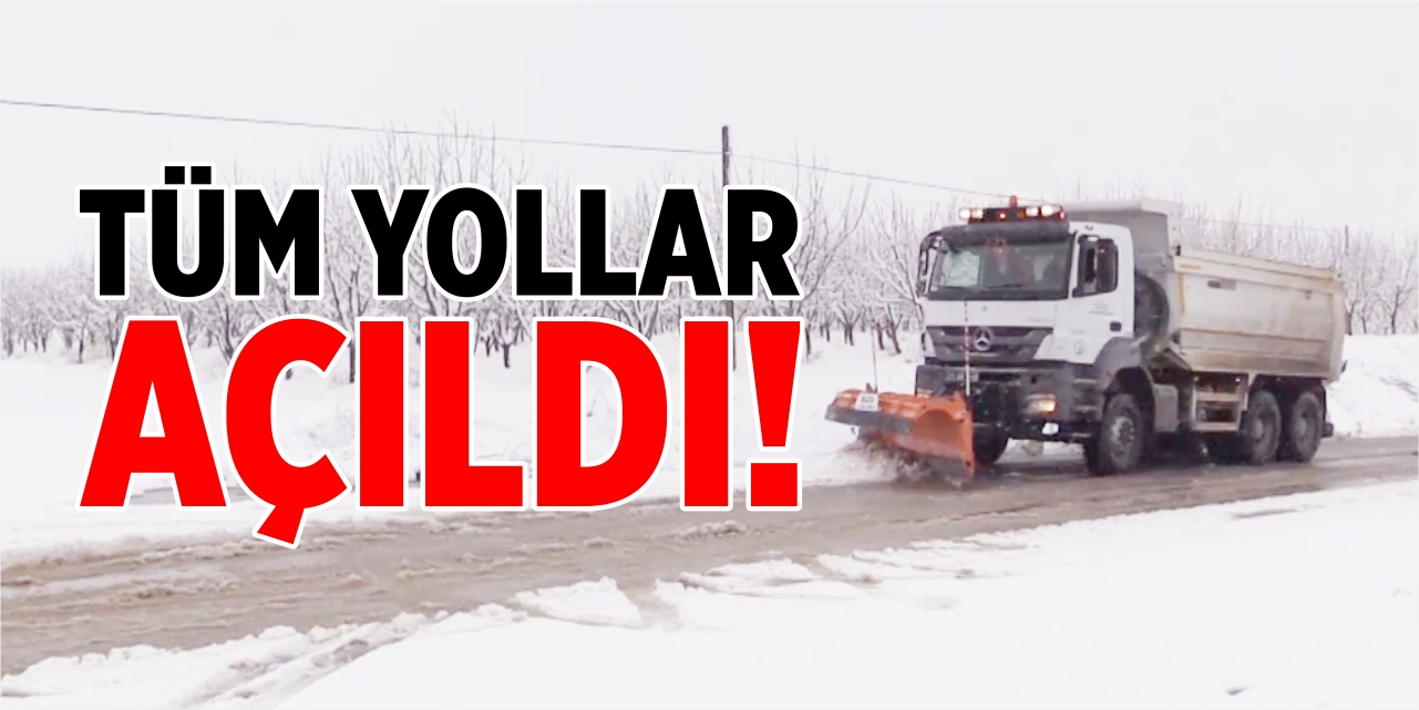 Bilecik'te tüm yollar açıldı