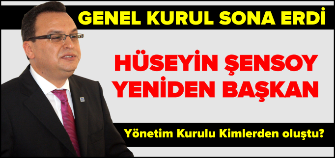 ŞENSOY YENİDEN BAŞKAN