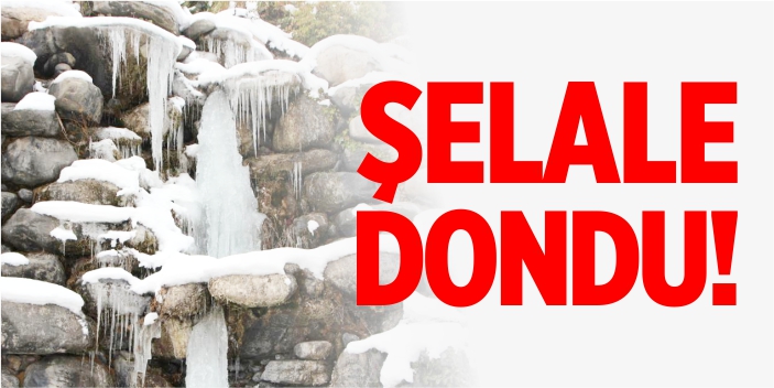 Şelale dondu!