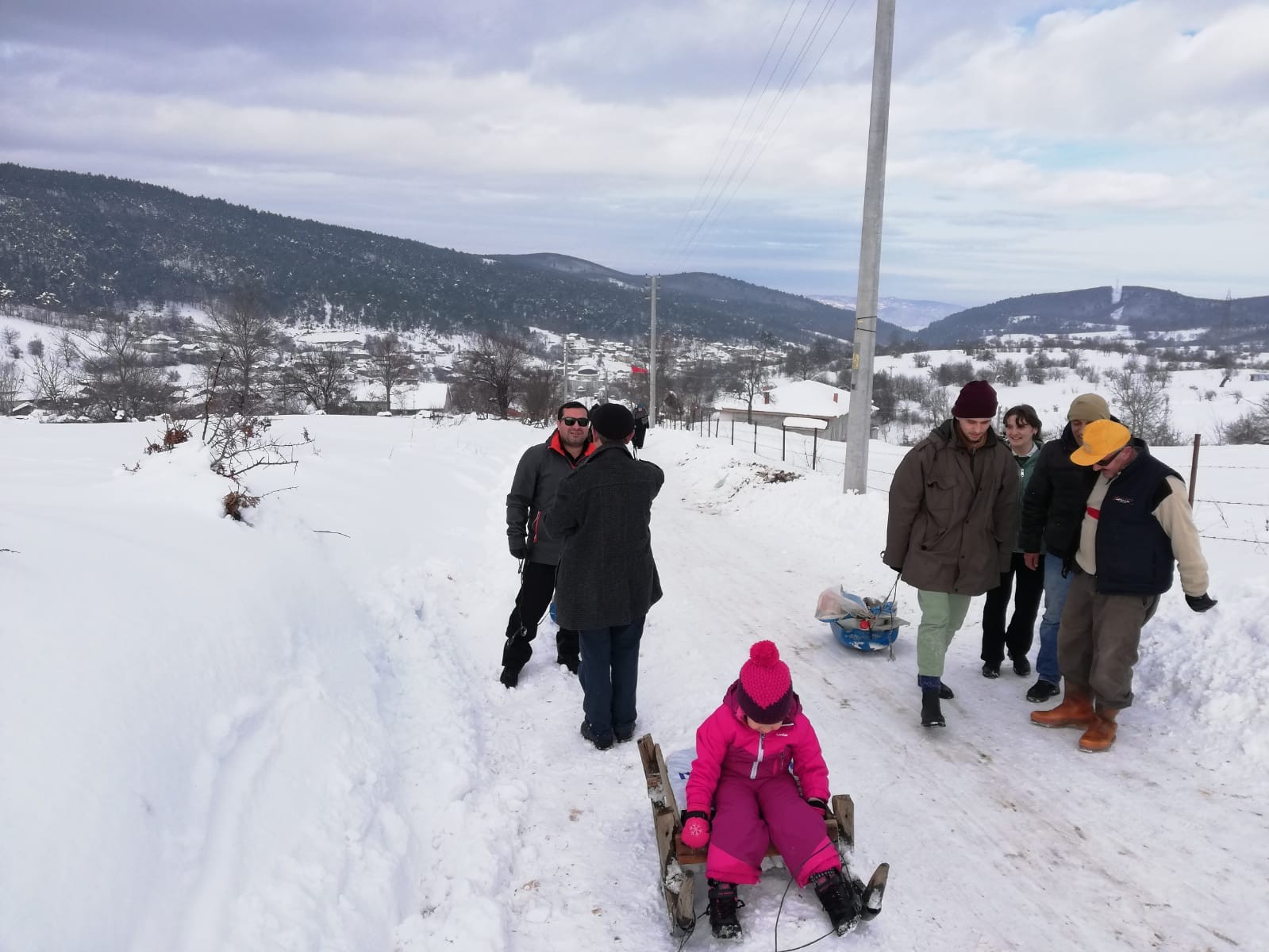 Sarıdayı Köyü'nde kızak şenliği