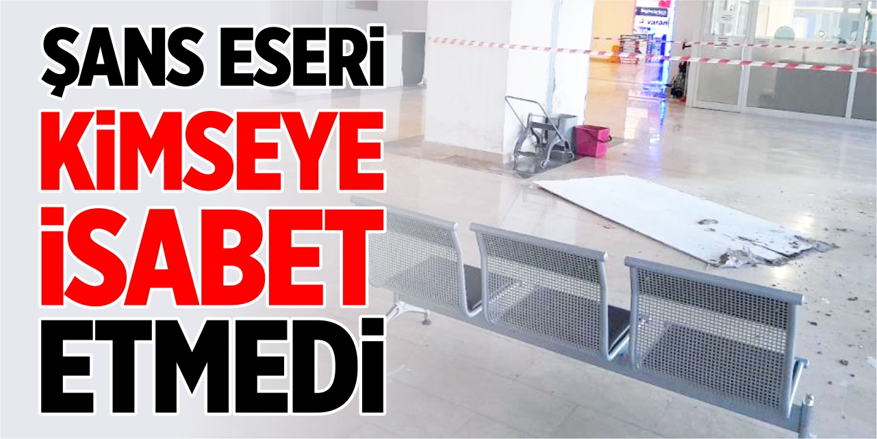 Şans eseri kimseye isabet etmedi!