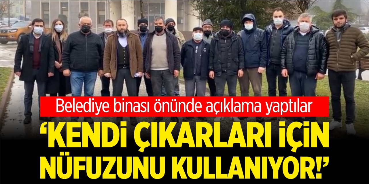 “Kendi çıkarları için nüfuzunu kullanıyor!”