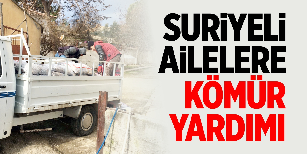 İnhisar Belediyesi'nden Suriyeli ailelere kömür yardımı