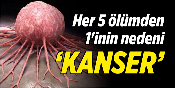 Her 5 ölümden 1’inin nedeni ‘KANSER’