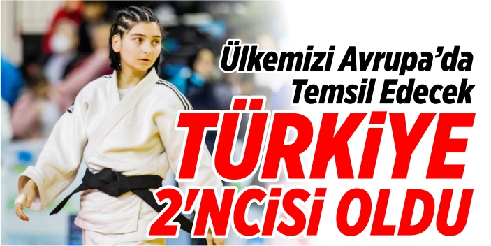 Başarılı judocu, Türkiye 2'ncisi oldu