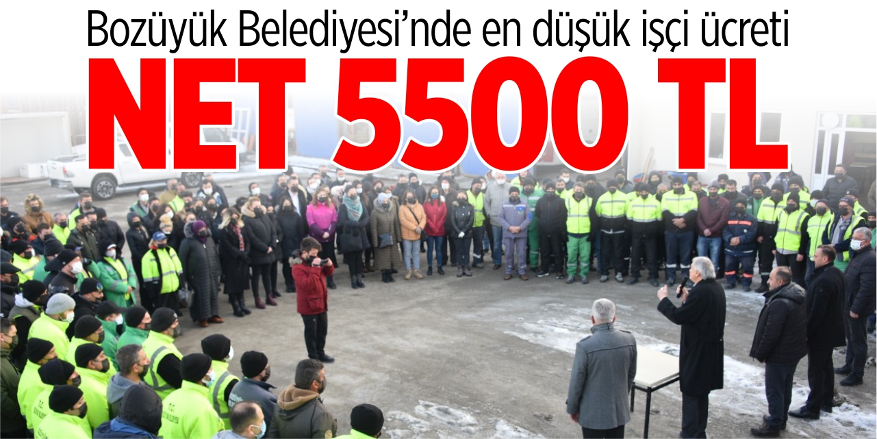 Bozüyük Belediyesi'nde en düşük işçi ücreti net 5500 TL oldu