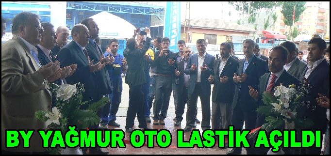 BY YAĞMUR OTO LASTİK HİZMETE GİRDİ.