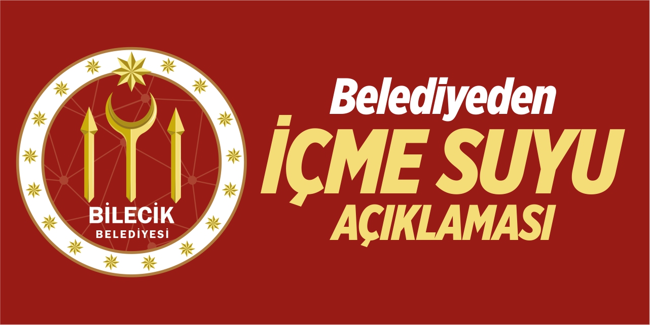 Belediyeden içme suyu açıklaması